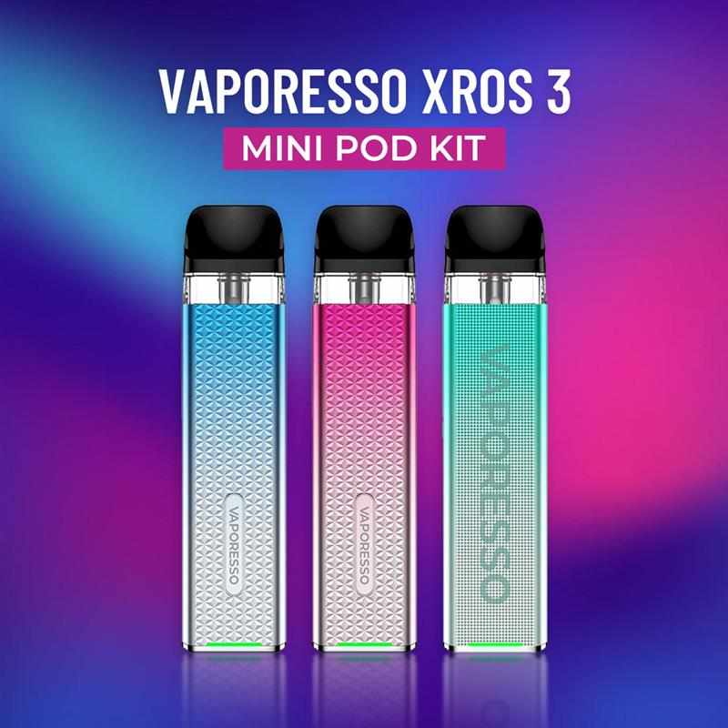 Vaporesso Xros 3 Mini Pod Kit Offers Compact Power and Smooth Vaping Experience