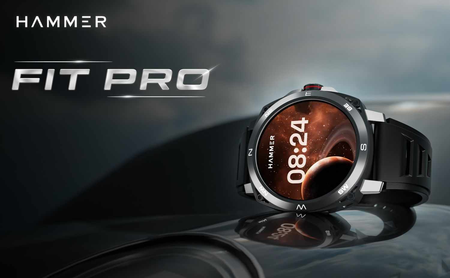 Hammer Fit Pro 1.43" Super Amoled Display Bluetooth Calling Smart Watch