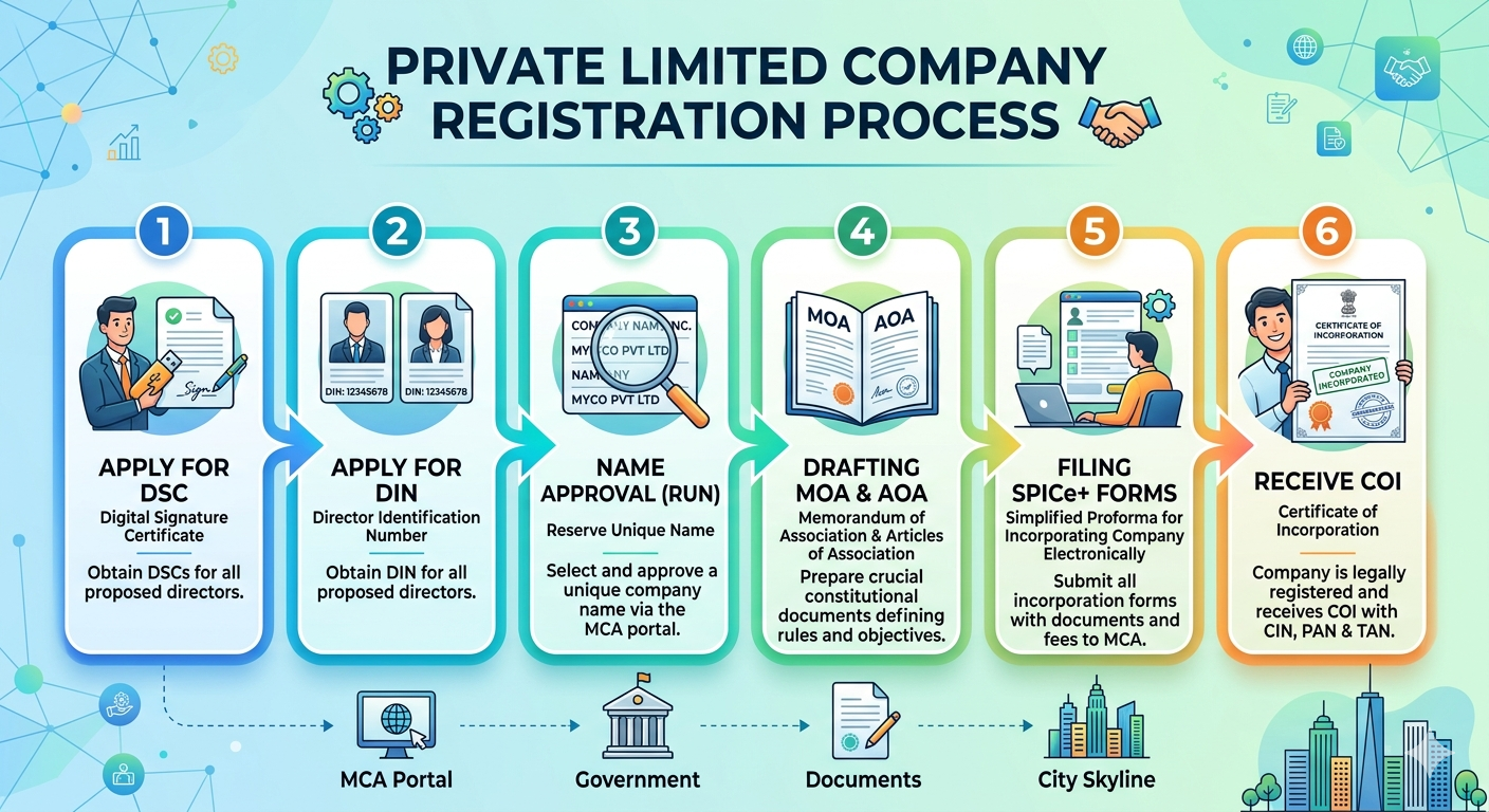Private Limited Company Registration Process, Online Accounts Payable Services & Zoho Books Accounting And Bookkeeping Services ?