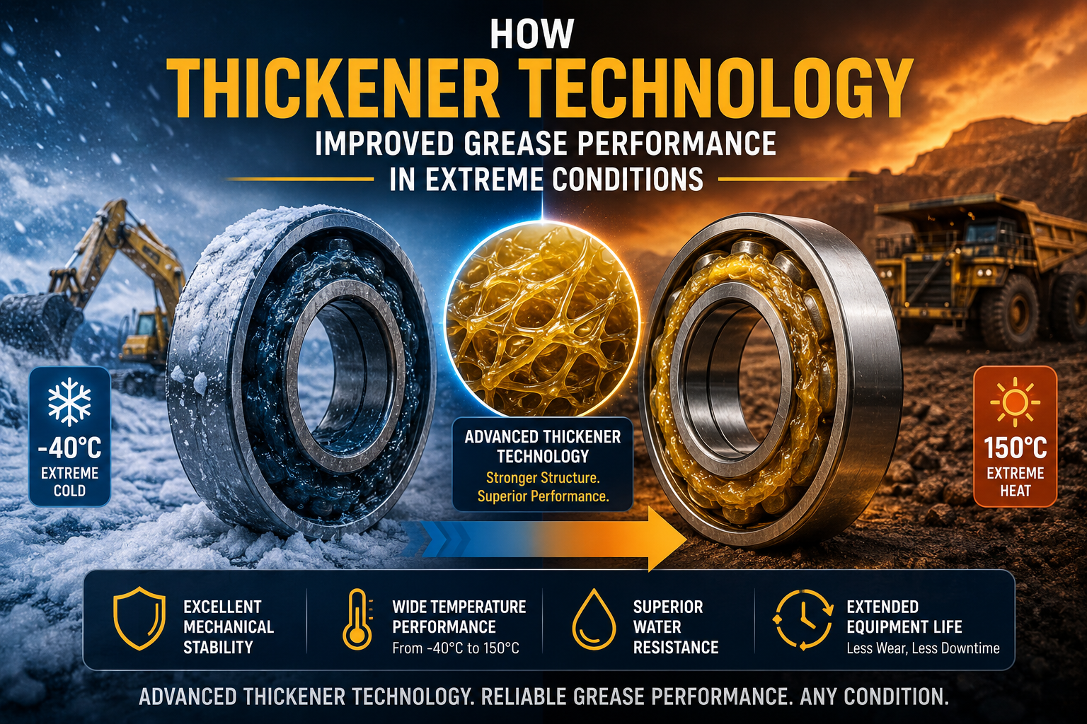 How Thickener Technology Improved Grease Performance in Extreme Conditions