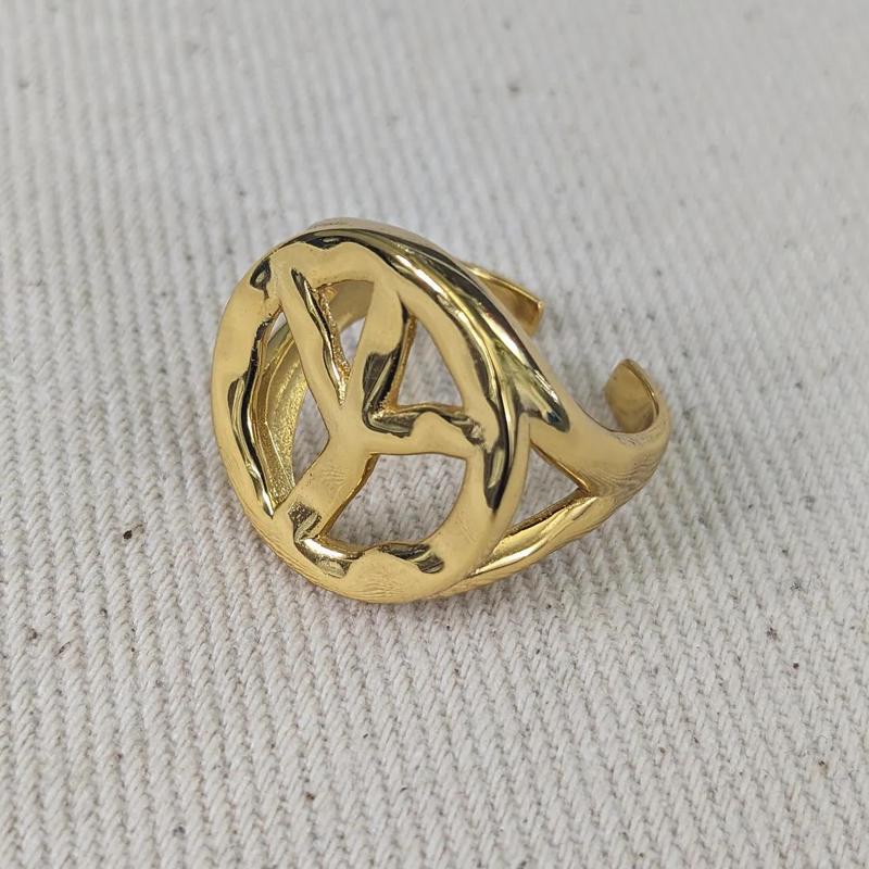 Gold Peace Ring