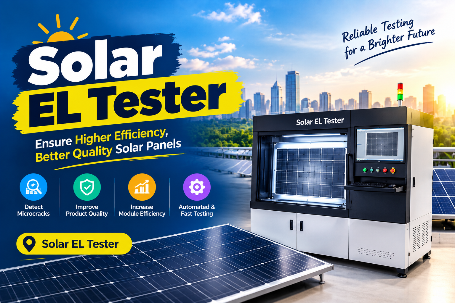 Solar EL Tester for Accurate PV Module Quality Inspection