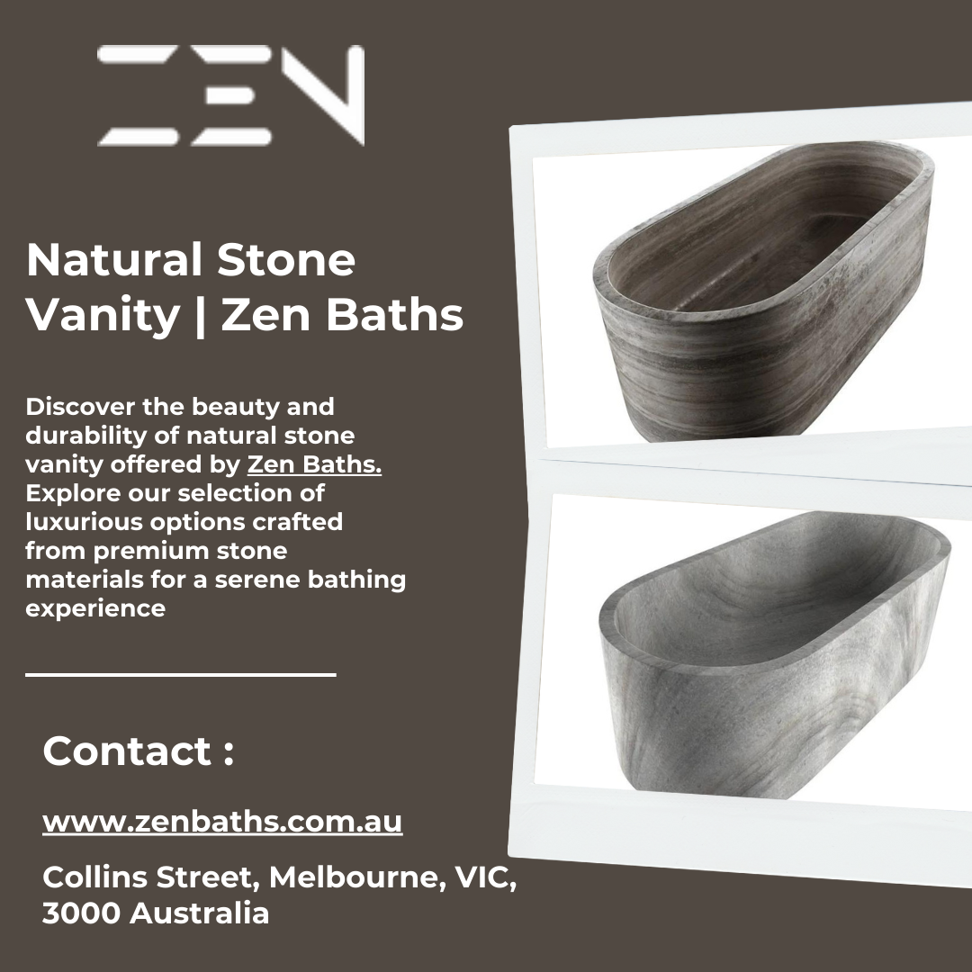 Natural stone vanity | Zen Baths