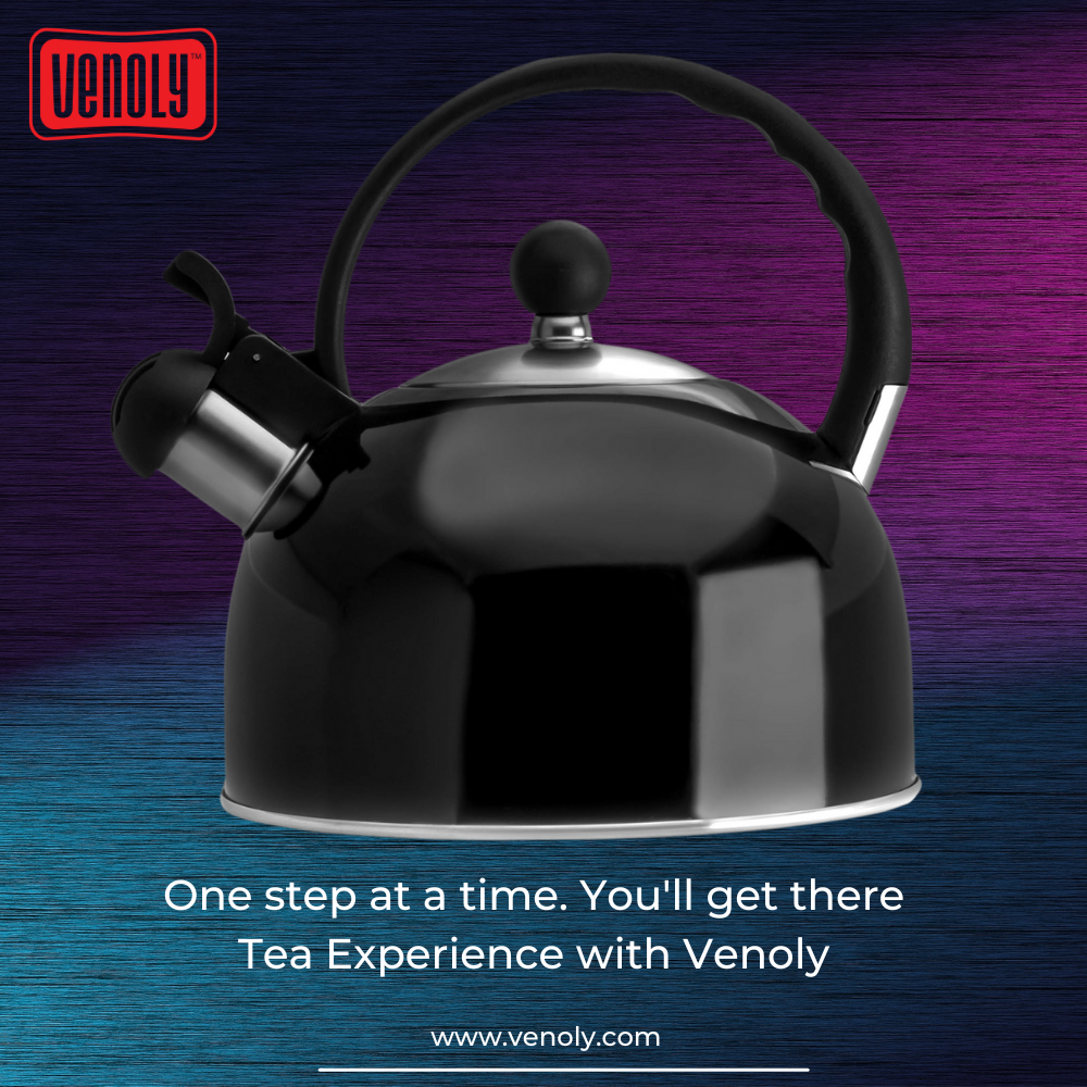 Elevate Your Tea Experience with Venoly's 2.5 Liter Whistling Tea Kettle