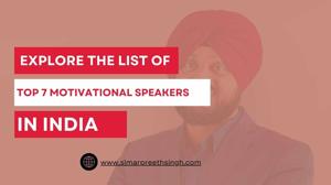 Explore the list of Top 7 Motivational Speakers in India
