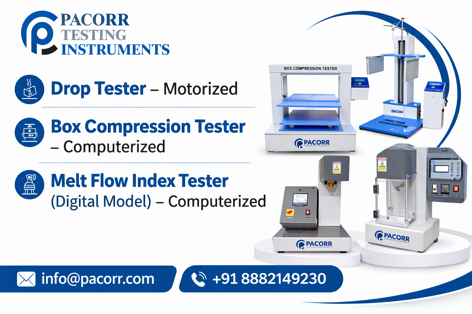 Improve Packaging Strength with Drop Tester, Box Compression Tester & MFI Tester