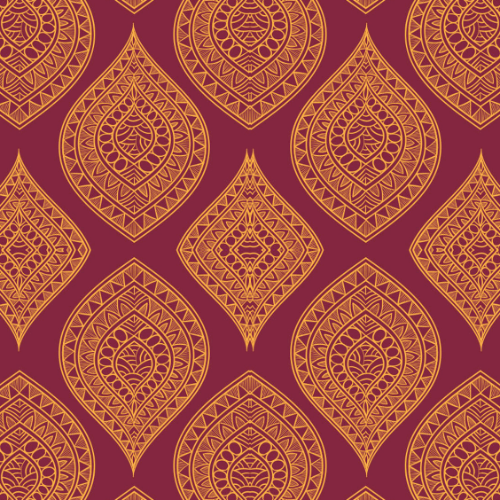 Red And Yellow Beautiful Pattern DESIGN