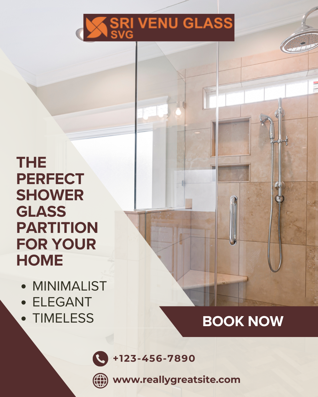 ☀️ It’s Summer! Upgrade Your Bathroom with a Glass Shower Partition from Sri Venu Glass🚿