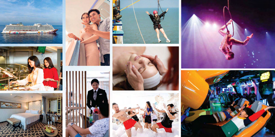 What are the best family-friendly evening activities on the Genting Dream Cruise?