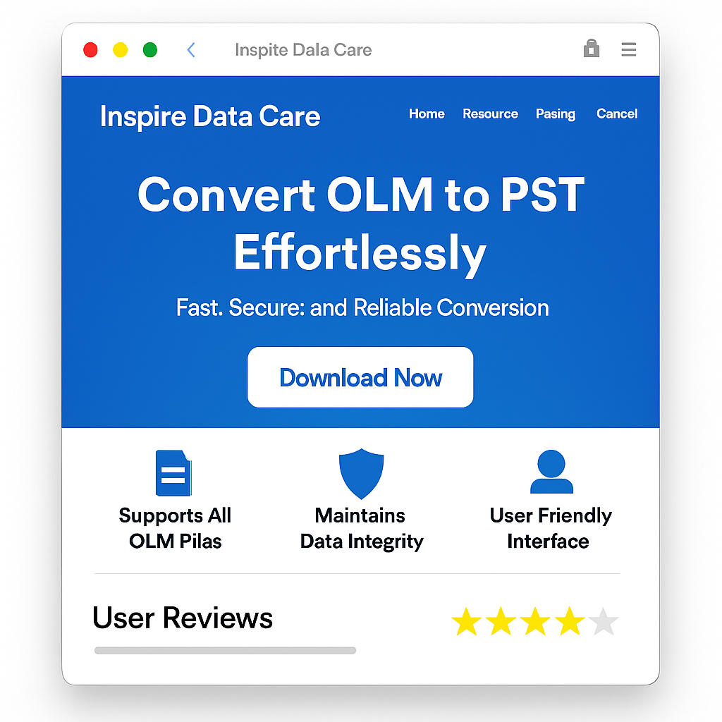 Inspire Data Care OLM to PST Converter