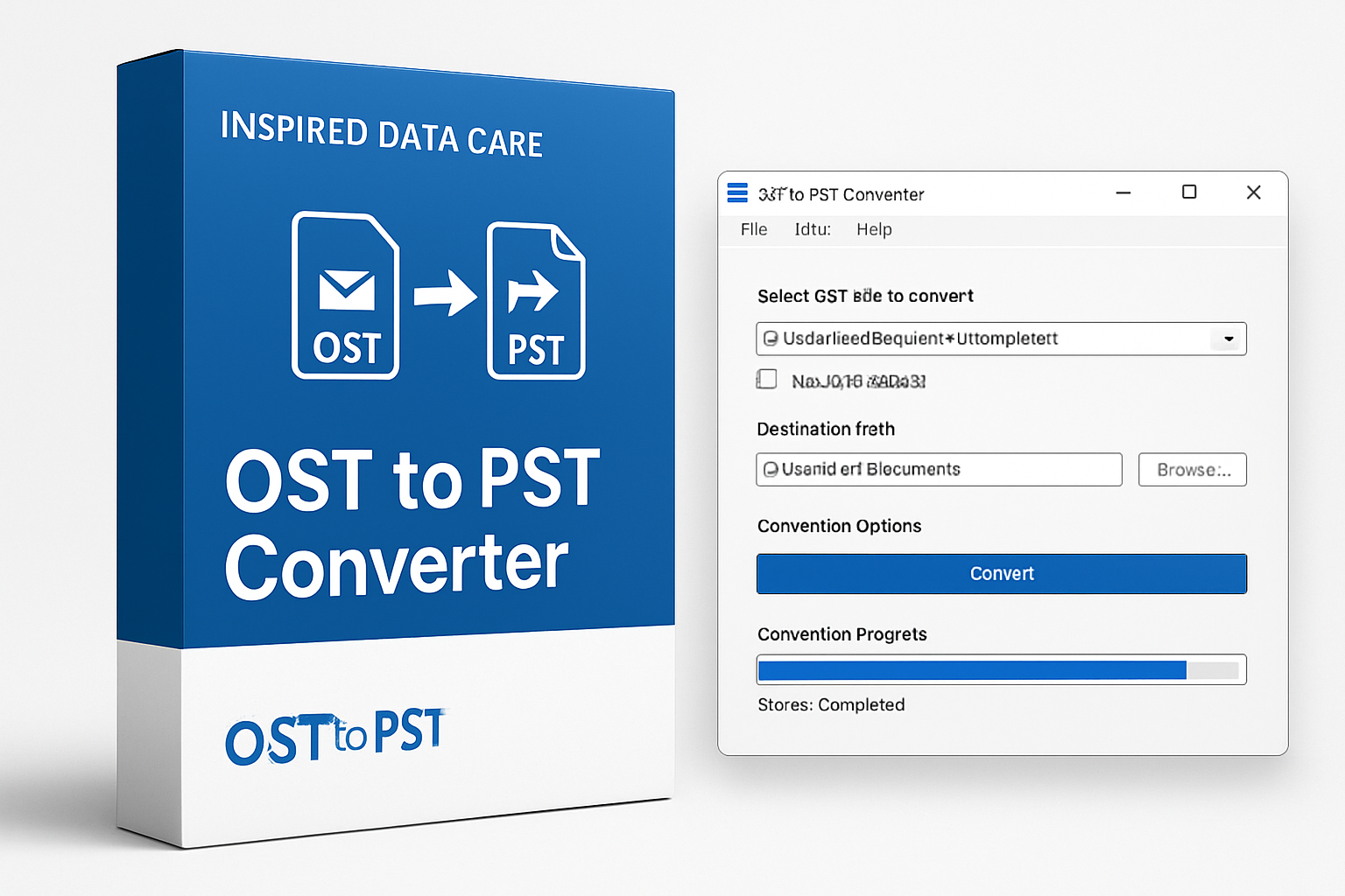 Inspired Data Care OST to PST Converter