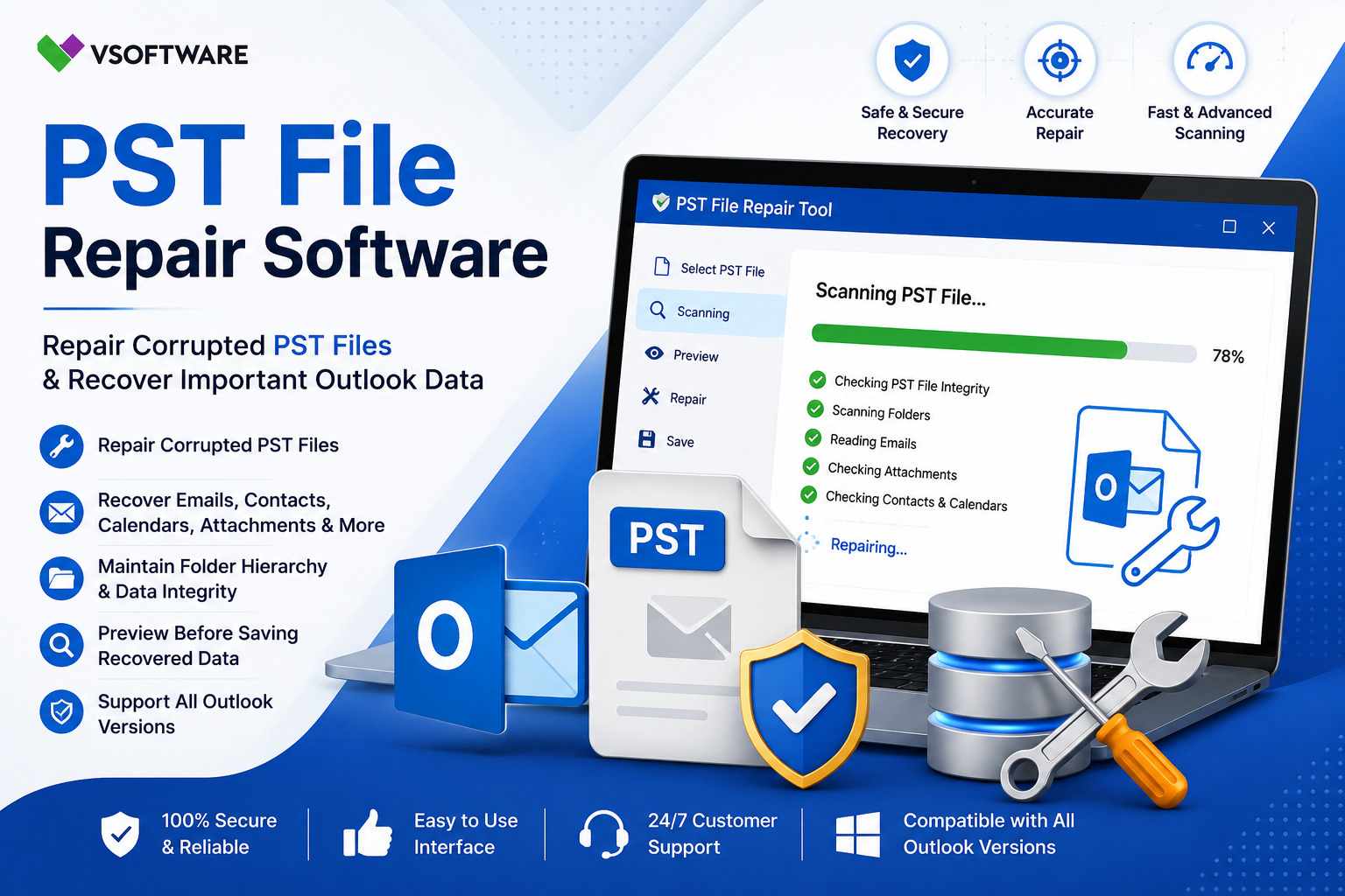 Professional PST File Recovery