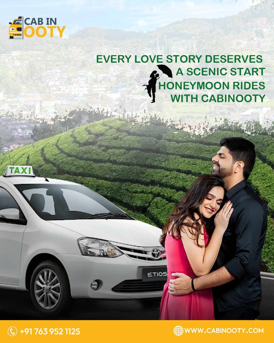 Explore Beautiful Honeymoon Packages in Ooty with CAB IN OOTY – Safe, Comfortable & Affordable Travel