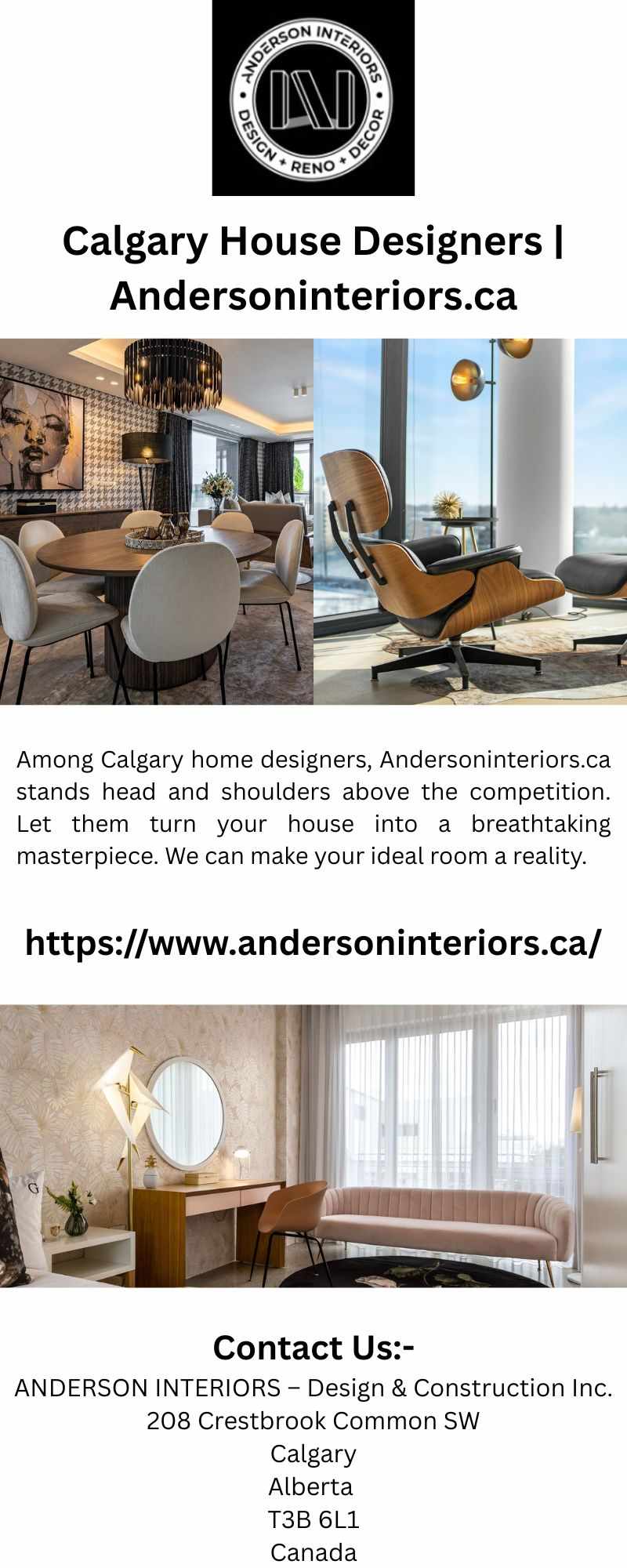 Calgary House Designers | Andersoninteriors.ca