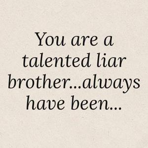 12. Zain's lies