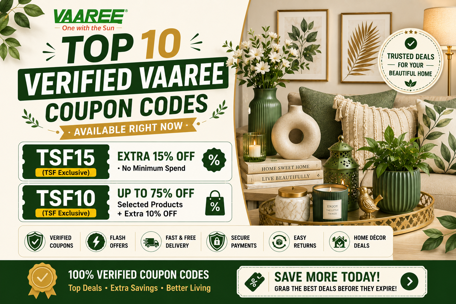 Top 10 Verified Vaaree Coupon Codes Available Right Now (July 2026)