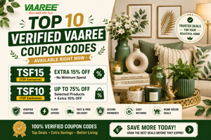 Top 10 Verified Vaaree Coupon Codes Available Right Now