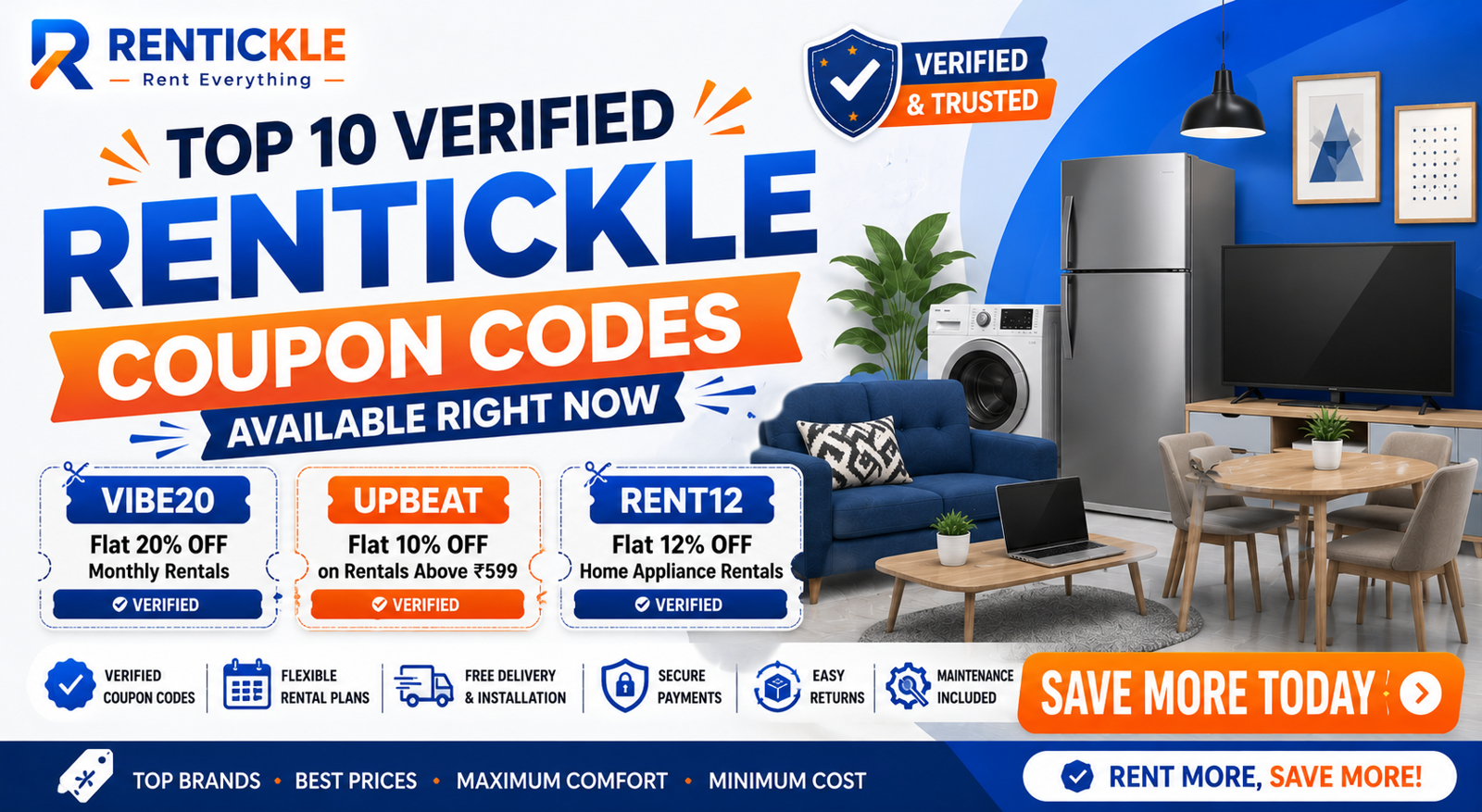 Top 10 Verified Rentickle Coupon Codes Available Right Now