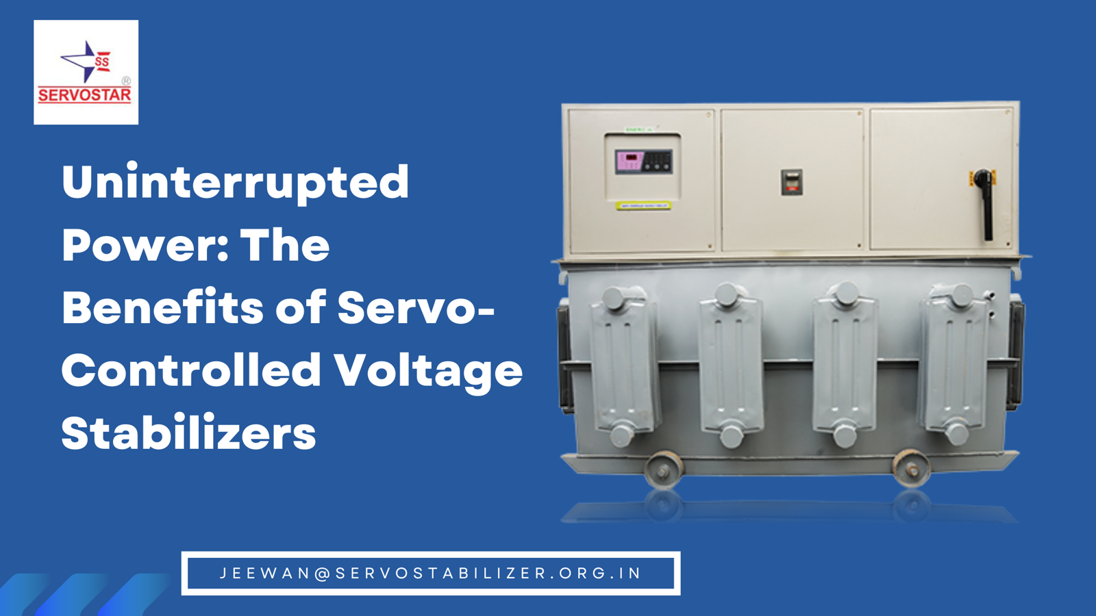 Uninterrupted Power: The Benefits of Servo-Controlled Voltage Stabilizer