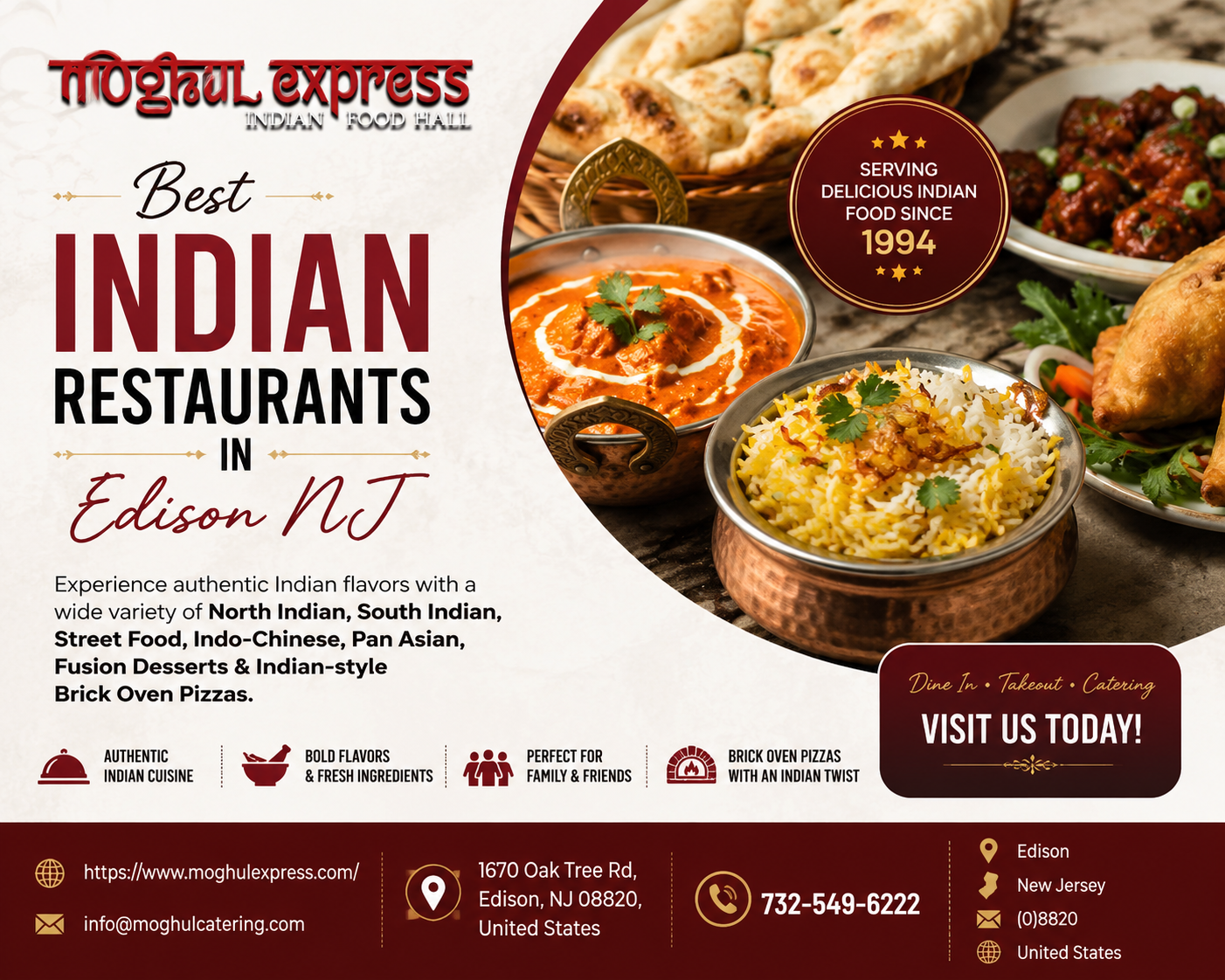 Experience Flavorful Indian Cuisine at Moghul Express in Edison NJ