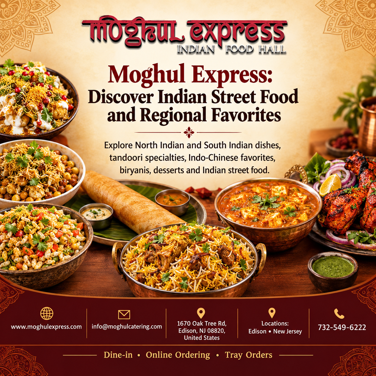 Explore Indian Biryani and Street Food at Moghul Express