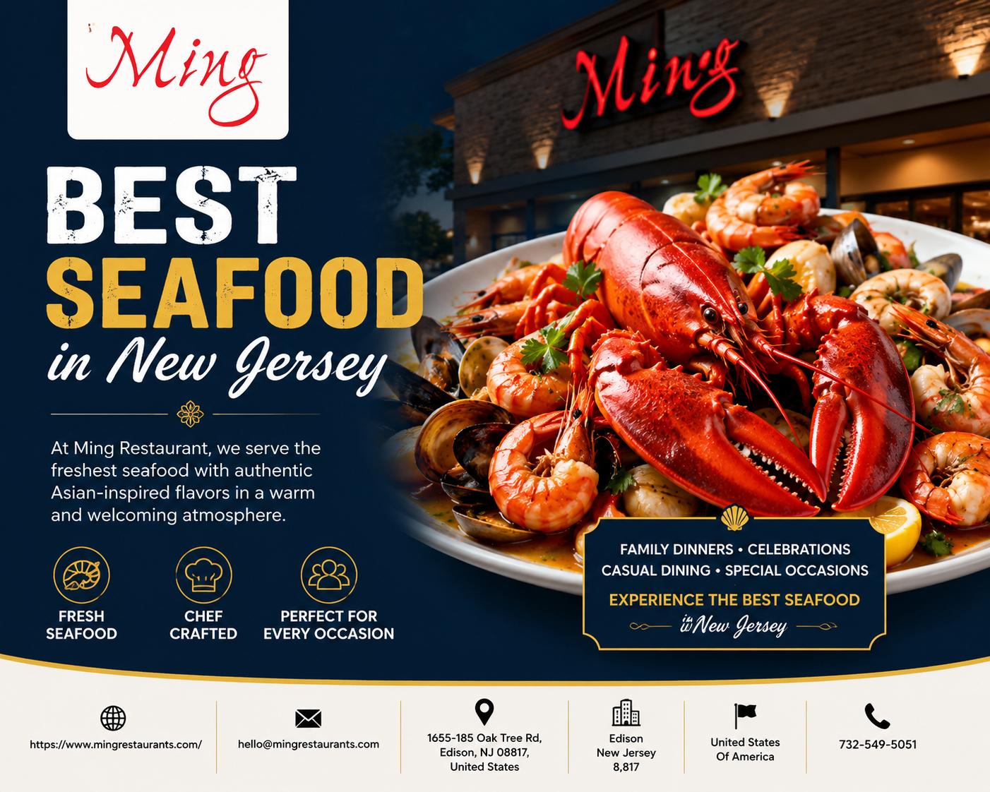 Experience Seafood and Asian Flavors in New Jersey