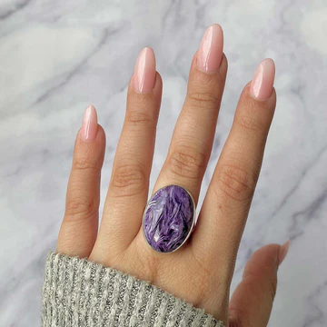 Exquisite Charoite Rings – Unique Purple Gemstone Jewelry