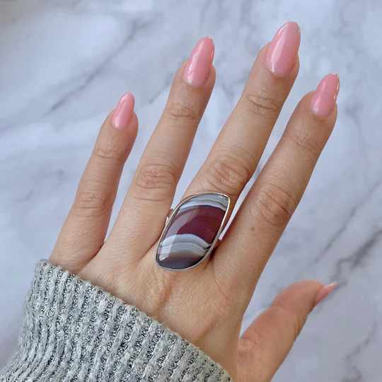 The Beauty of Red Botswana Agate Rings