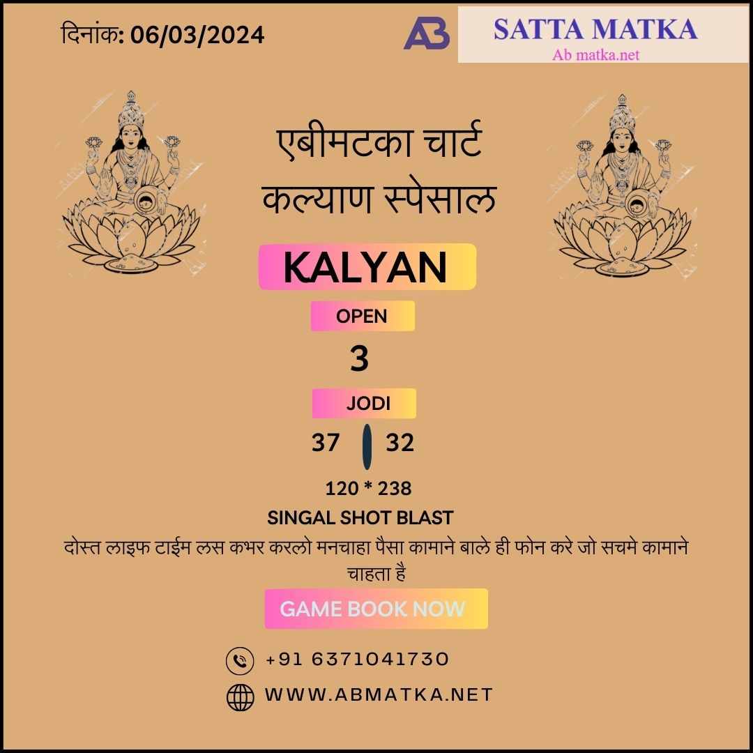 Satta result Kalyan Online Matka