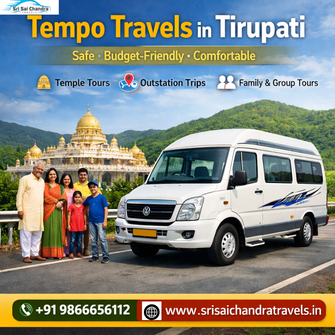 Tempo Travels in Tirupati – Safe Budget-Friendly Vehicle Rentals