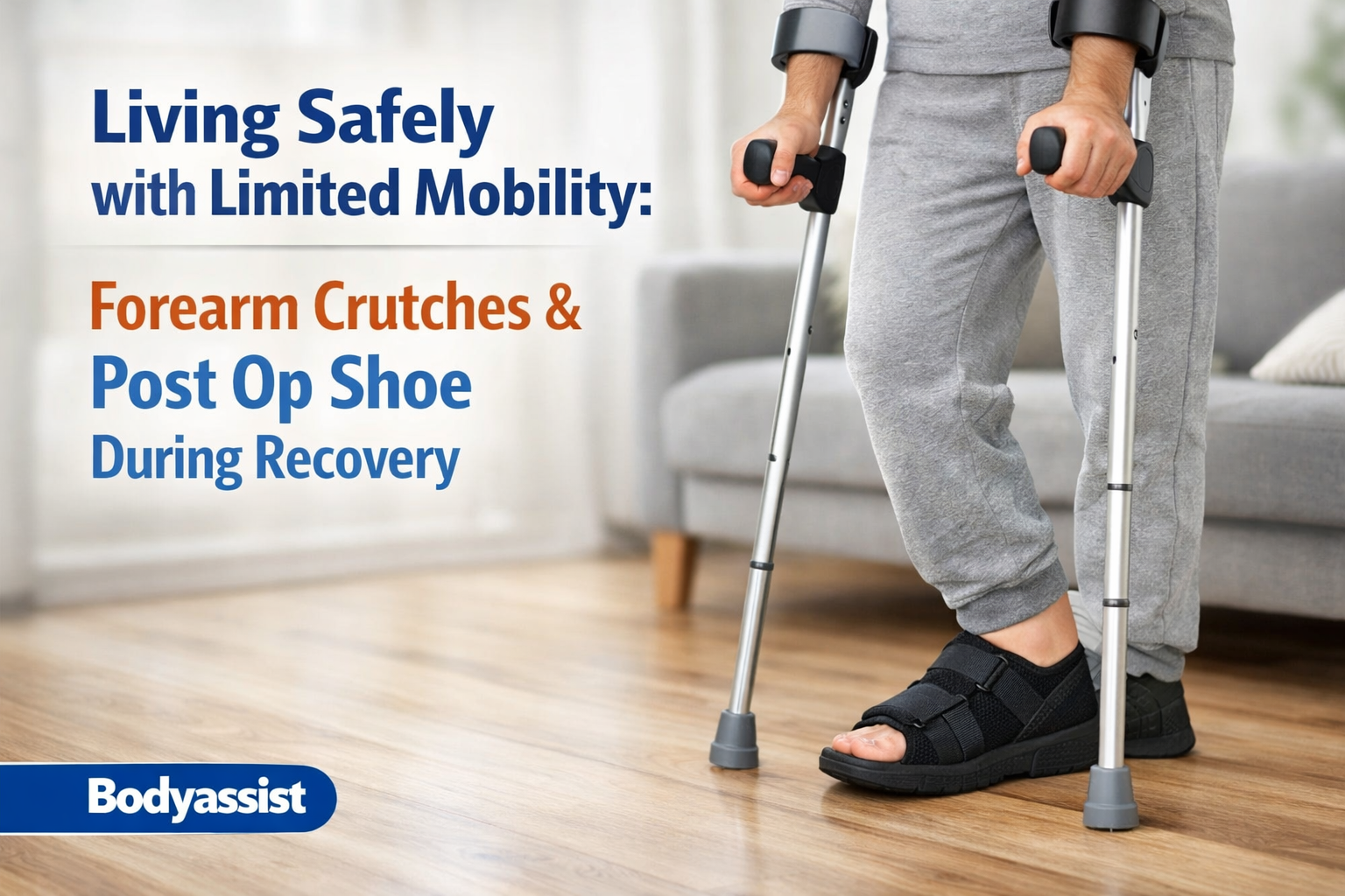 Living Safely with Limited Mobility: How Forearm Crutches and a Post Op Shoe Can Help During Recovery
