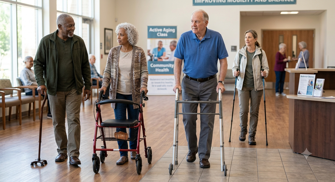 Aids for Walking to Improve Balance and Everyday Mobility