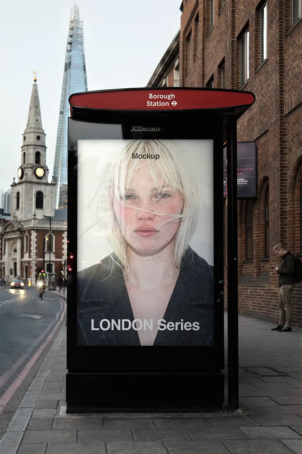 London billboard mockup: Engaging Travelers At King's Cross