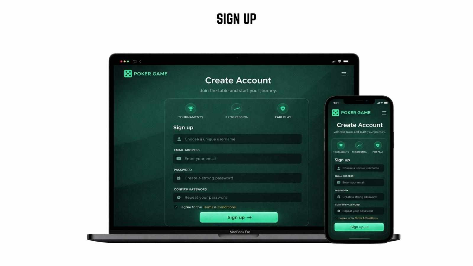 Poker Game UI/UX
