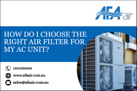 How do I choose the right air filter for my AC unit?