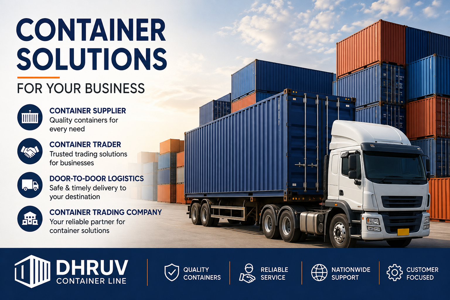 Container Supplier & Container Trading Company: Reliable Solutions by Dhruv Container Line