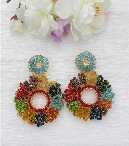 Bunte Glitzer Ohrringe – Funkelnde Highlights von julilein