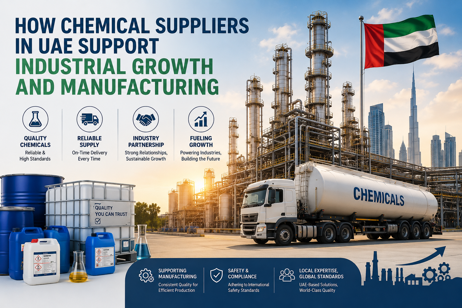 How Chemical Suppliers in UAE Support Industrial Growth and Manufacturing
