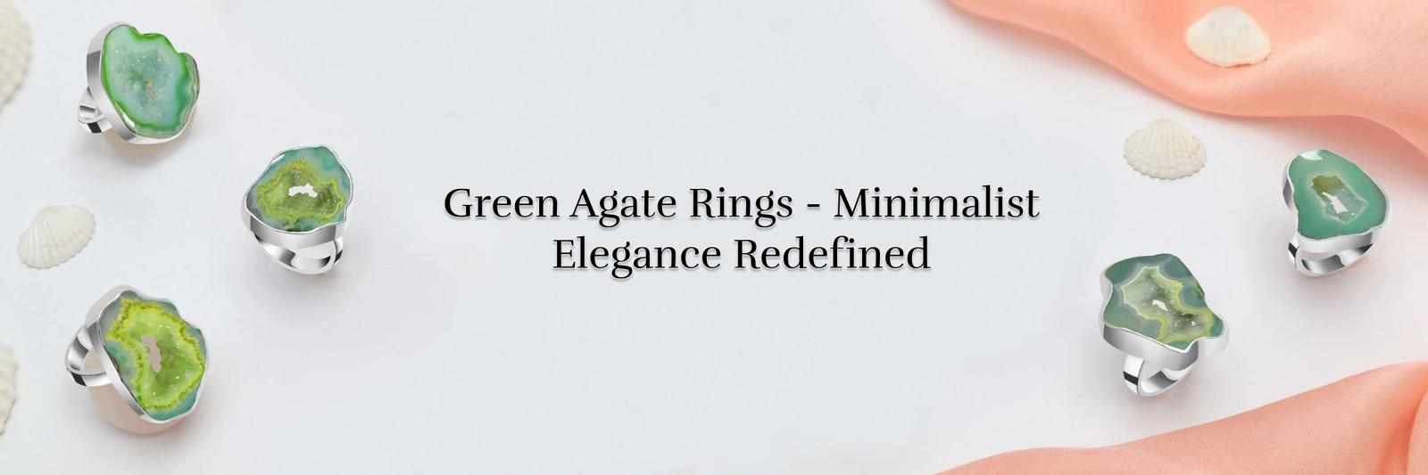 Elegant Green Agate Ring – Timeless Beauty in Every Shade