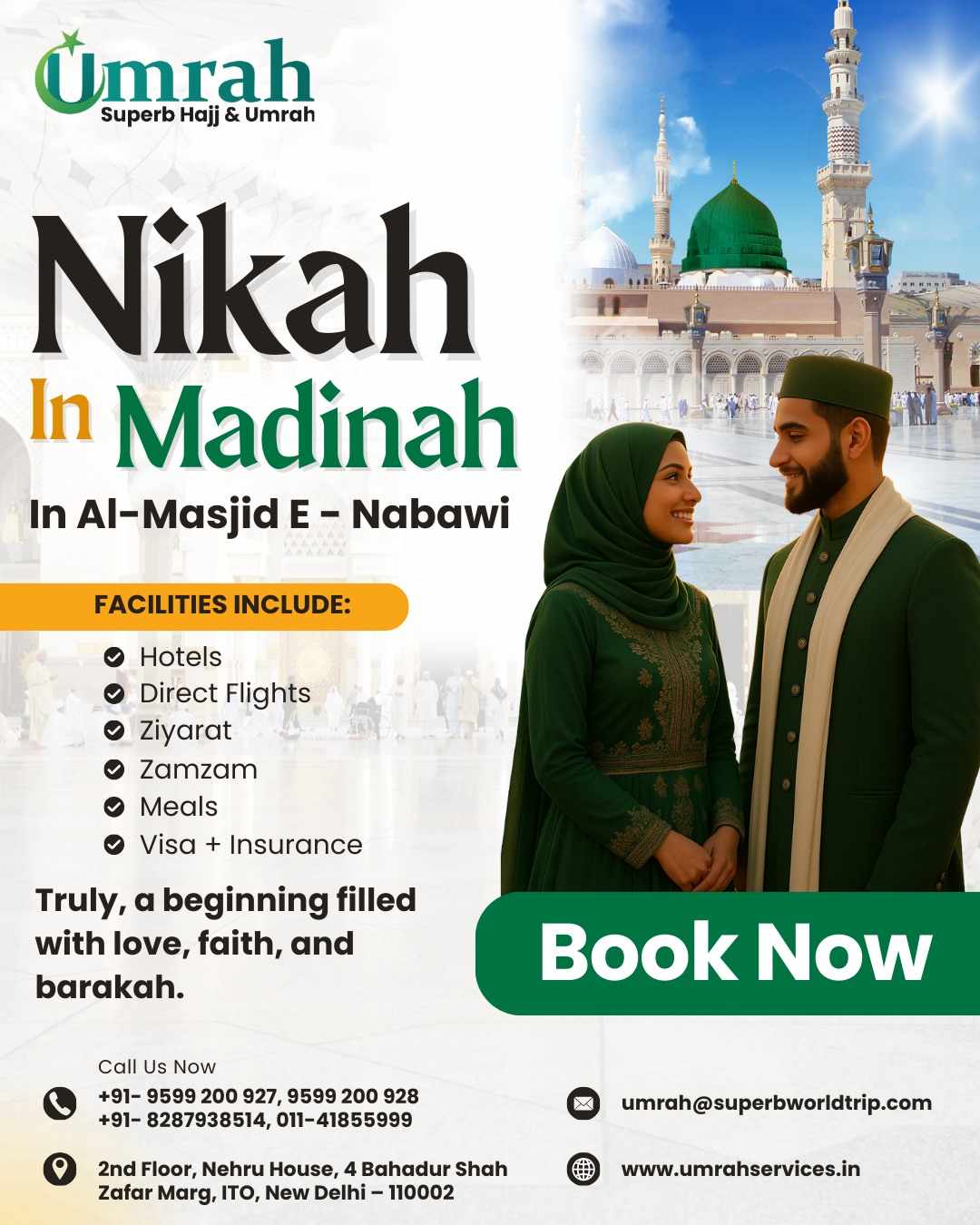 Nikah Umrah Package With Superb Hajj Umrah