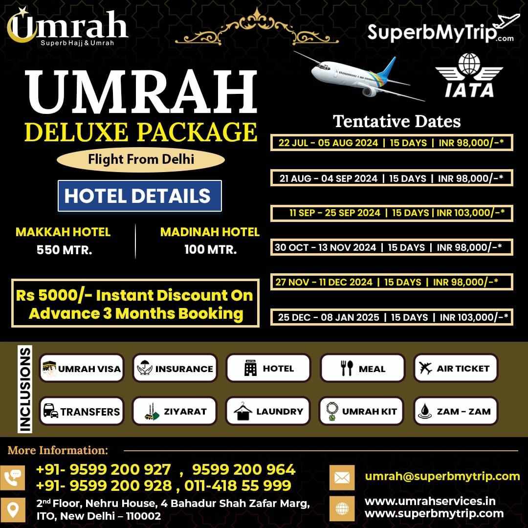 Umrah Tour Package From Delhi