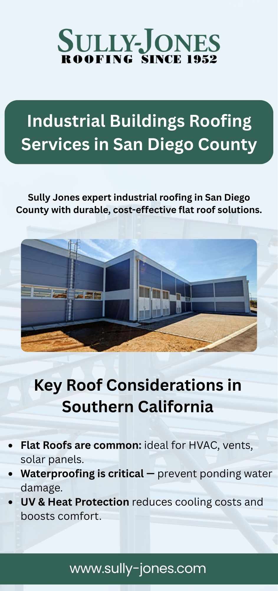 Industrial Buildings Roofing Services in San Diego County