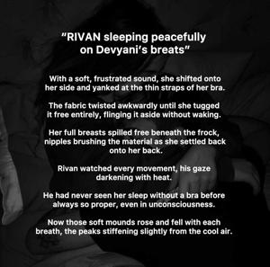 “RIVAN sleeping on Devyani’s breasts”