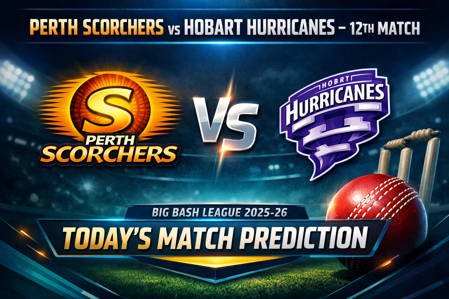 PRS vs HBH BBL 12th Match Prediction – Boxing Day Clash on 26 December 2025