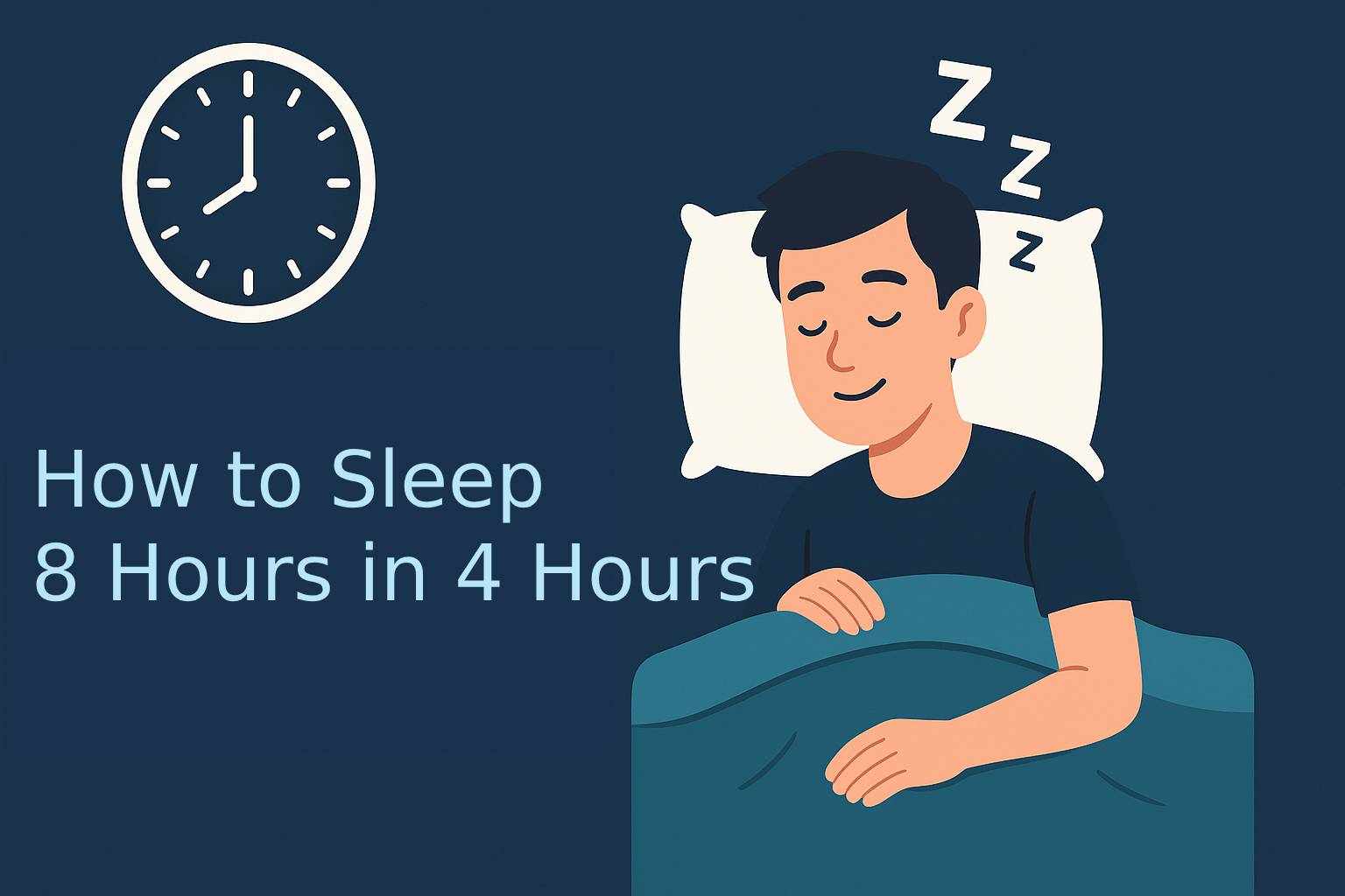 How to Sleep 8 Hours in 4 Hours: Is It Really Possible?