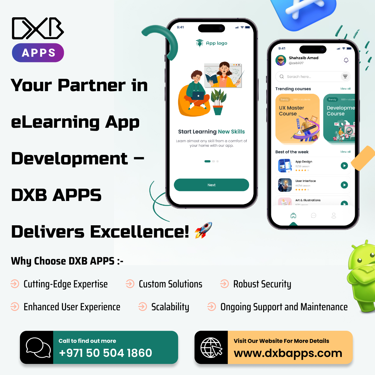 Leading mobile app development Dubai Experts at DXB APPS for Smart Apps