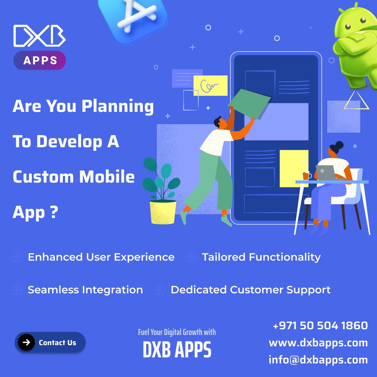 Choose Mobile App Development Company DXB APPS for top app Projects