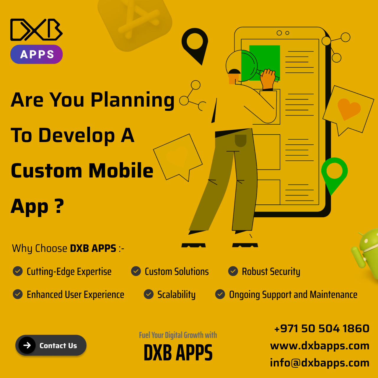 DXB APPS is the best mobile app development Dubai company for best apps