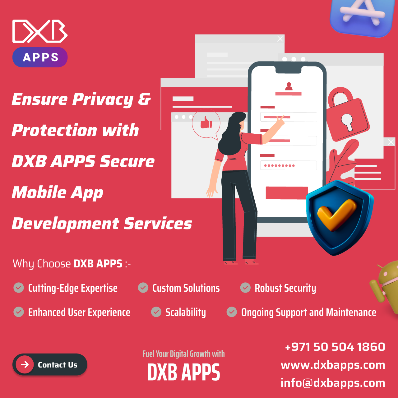 Explore the best Mobile app development Dubai services by DXB APPS
