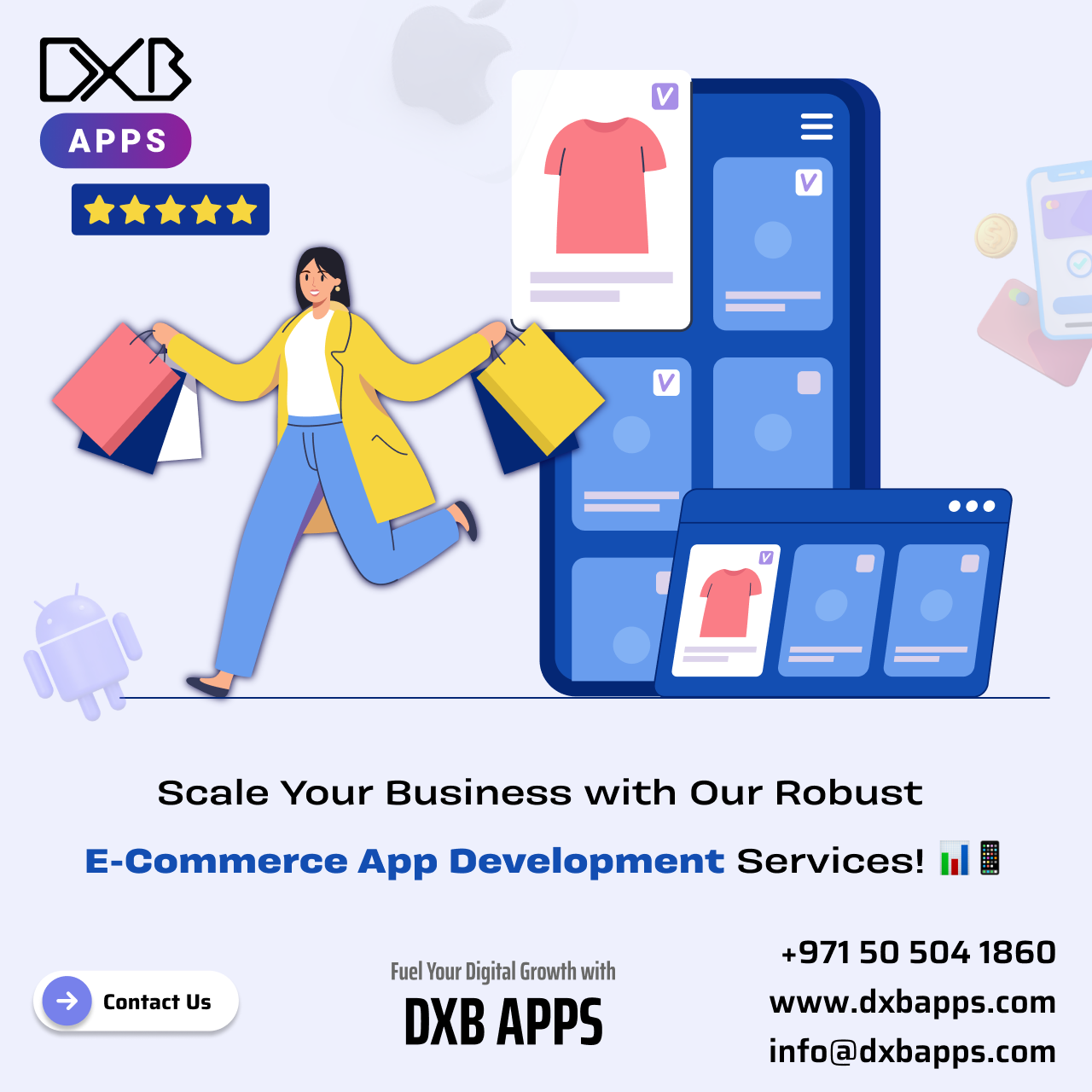 Trust expert Mobile App Development Dubai services by DXB APPS